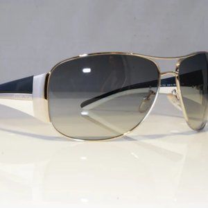 Never Worn - Prada Unisex Silver Pilot Sunglasses